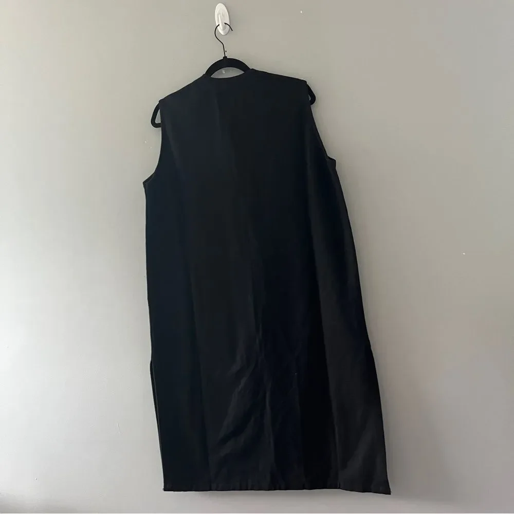 Venus Imports Long Duster Vest Art to Wear Tribal Cotton Size Large - Picture 3 of 8